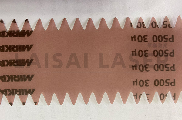 砂紙波浪切割工藝 砂紙激光模切/切割案例(圖5)